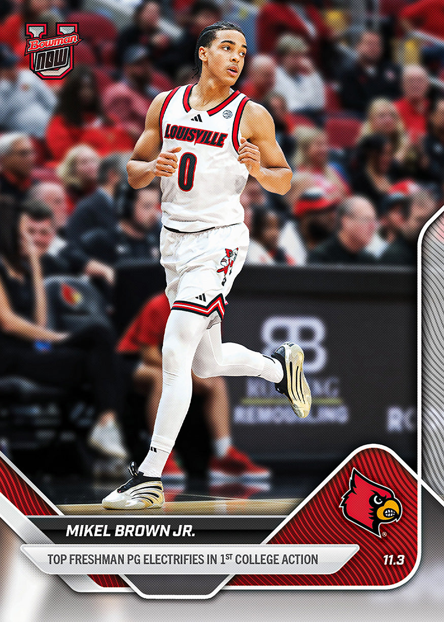 Mikel Brown Jr. - 2025-26 Bowman U NOW® Basketball - Card 5