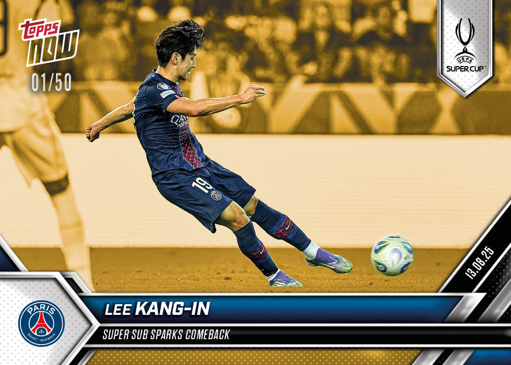Lee Kang-in - 2025-26 UCL Topps NOW® Card 4 - PR: 645