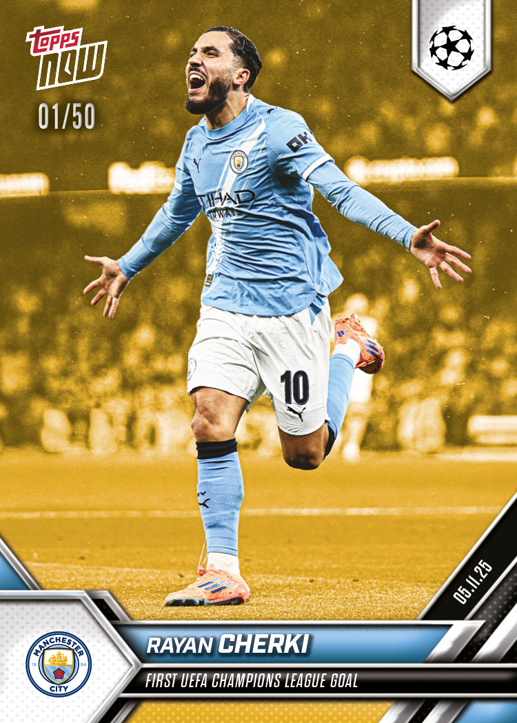 Rayan Cherki  - 2025-26 UCL Topps NOW® - Card 48