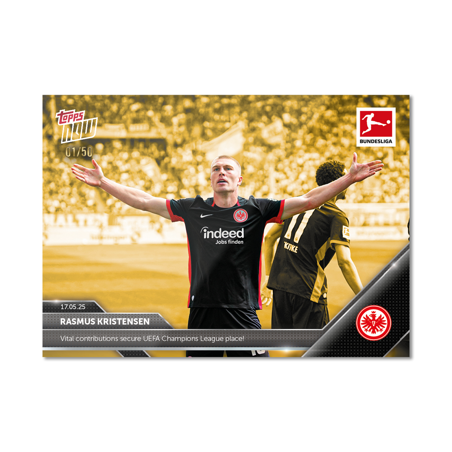 Rasmus Kristensen - 2024-25 Bundesliga Topps NOW® - Card 190 - PR: 226