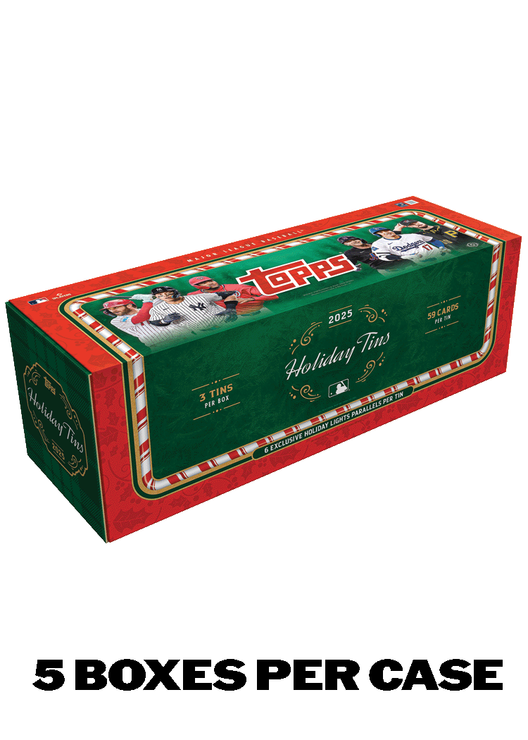 2025 Topps Holiday Baseball - Hobby Tins - Sealed Case