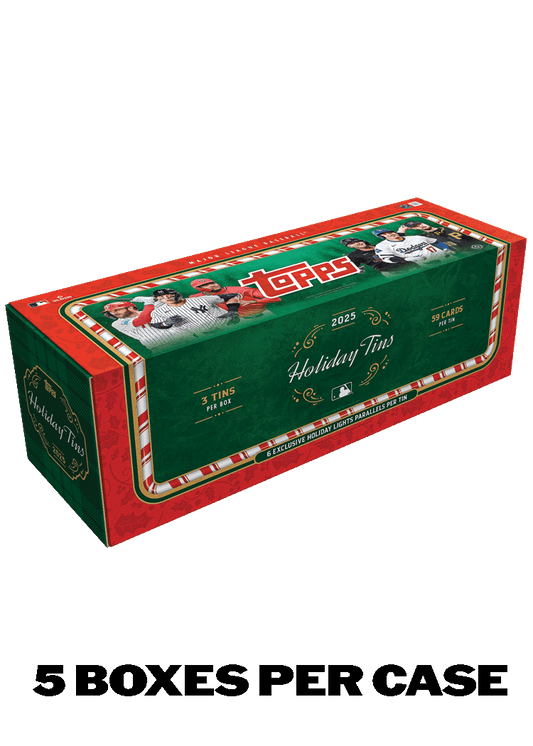 2025 Topps Holiday Baseball - Hobby Tins - Sealed Case