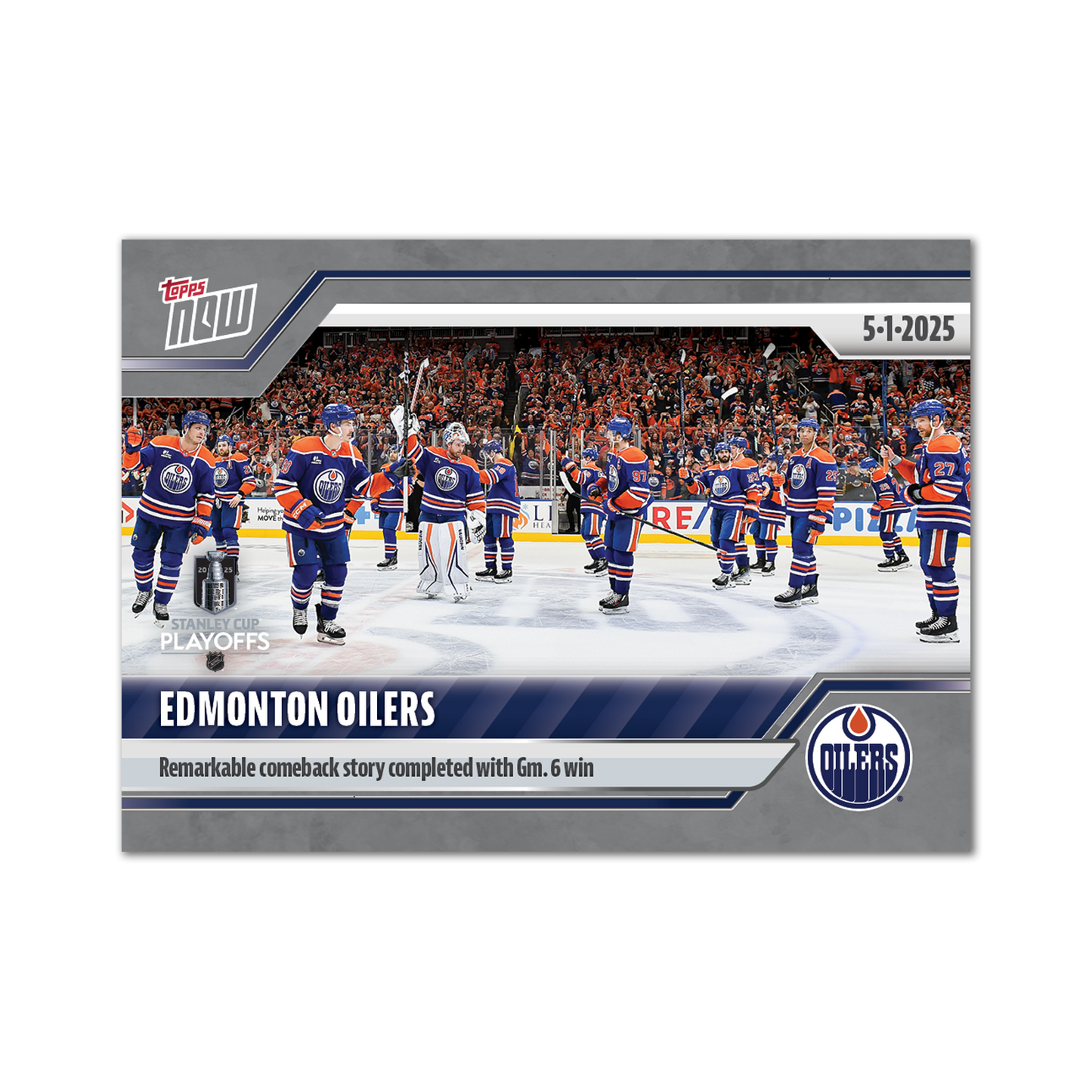 Edmonton Oilers - 2024-25 NHL Topps NOW® - Sticker # 174 Pack - PR: 135
