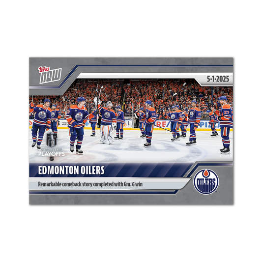 Edmonton Oilers - 2024-25 NHL Topps NOW® - Sticker # 174 Pack - PR: 135