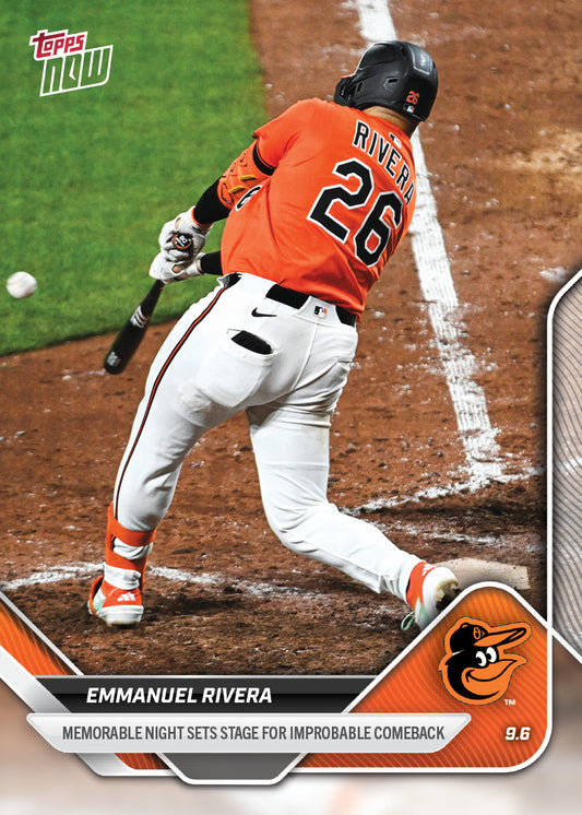 Emmanuel Rivera - 2025 MLB Topps NOW® - Card 666 - PR: 784