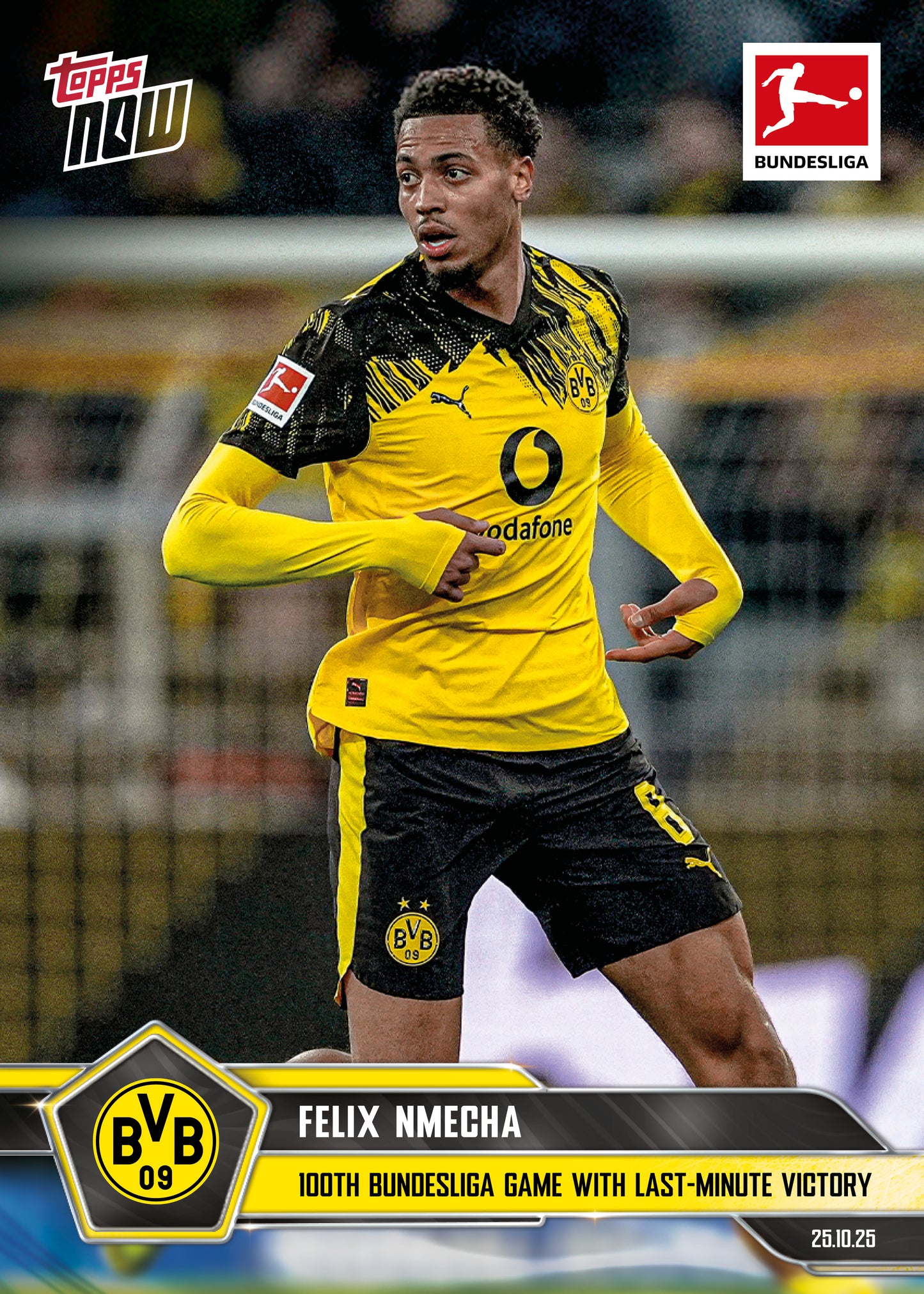 Felix Nmecha - 2025-26 Bundesliga Topps NOW® - Card 48 - PR: 252