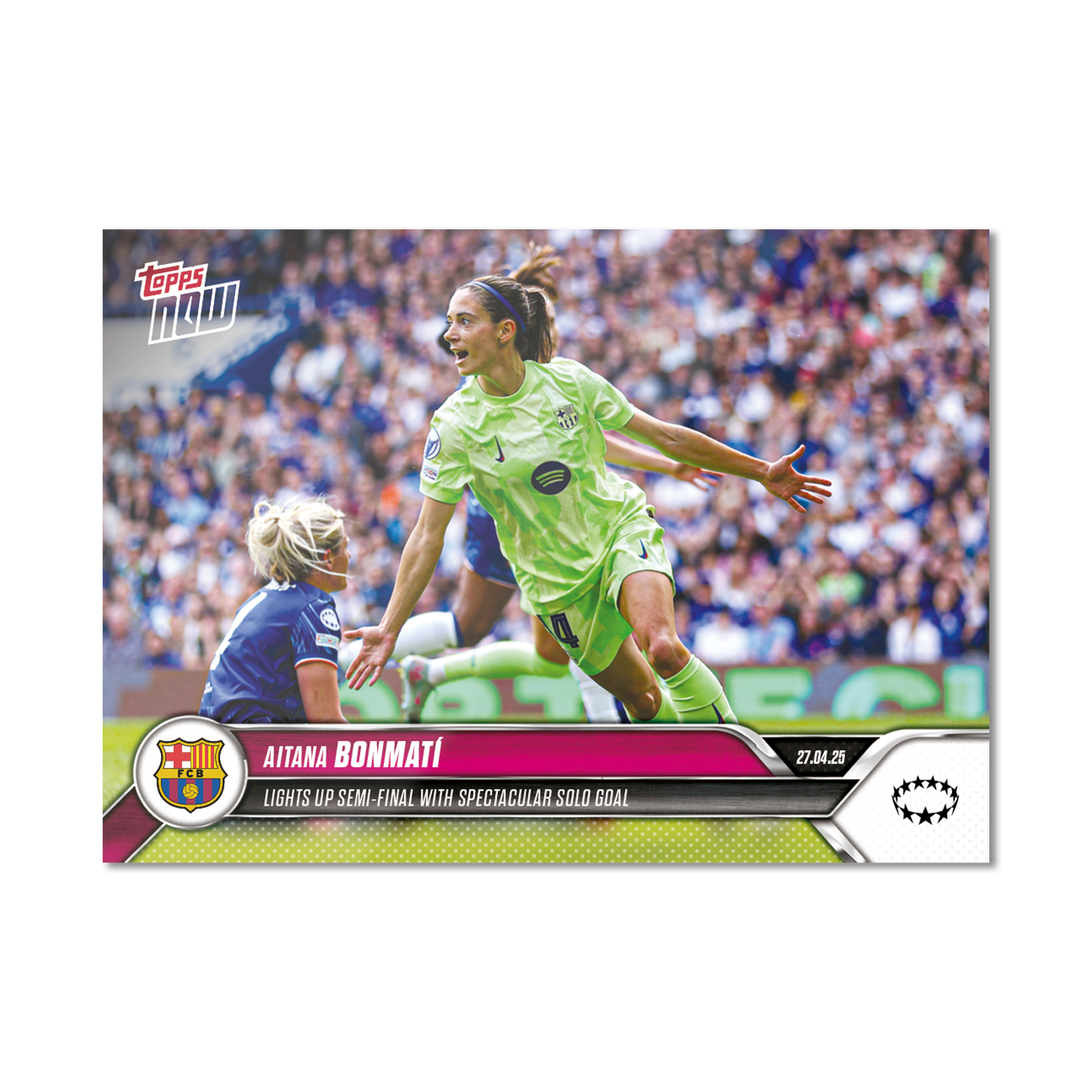 Aitana Bonmatí - 2024-25 UWCL Topps NOW® - Card 23 - PR: 721