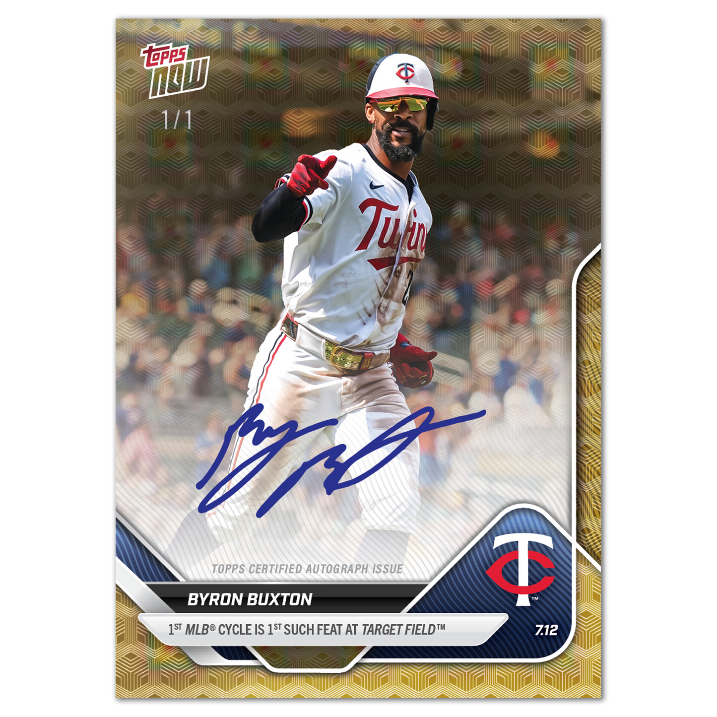 Byron Buxton - 2025 MLB Topps NOW® - Card 417 - LOOK FOR AUTOS - PR: 2125