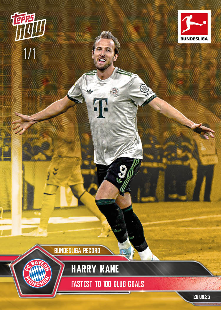 Harry Kane - 2025-26 Bundesliga Topps NOW® - Card 32 - PR: 718