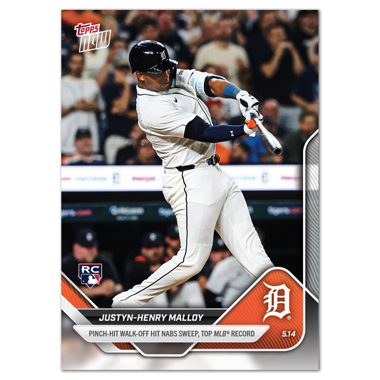 Justyn-Henry Malloy - 2025 MLB Topps NOW® - Card 180 - PR: 921