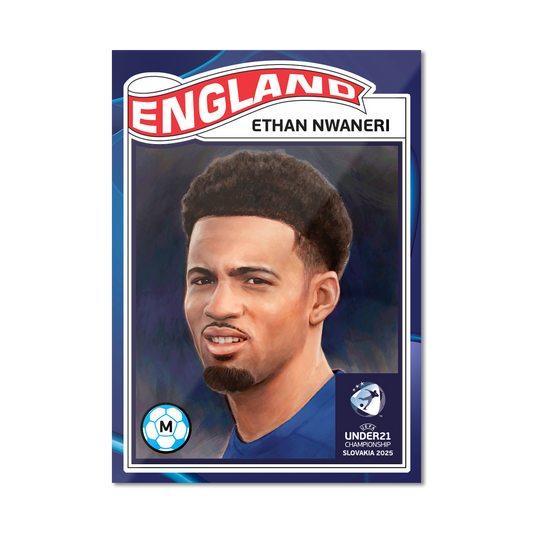 Ethan Nwaneri - 2025 UEFA Euro U-21 Living Set® - Card 2 - PR: 454