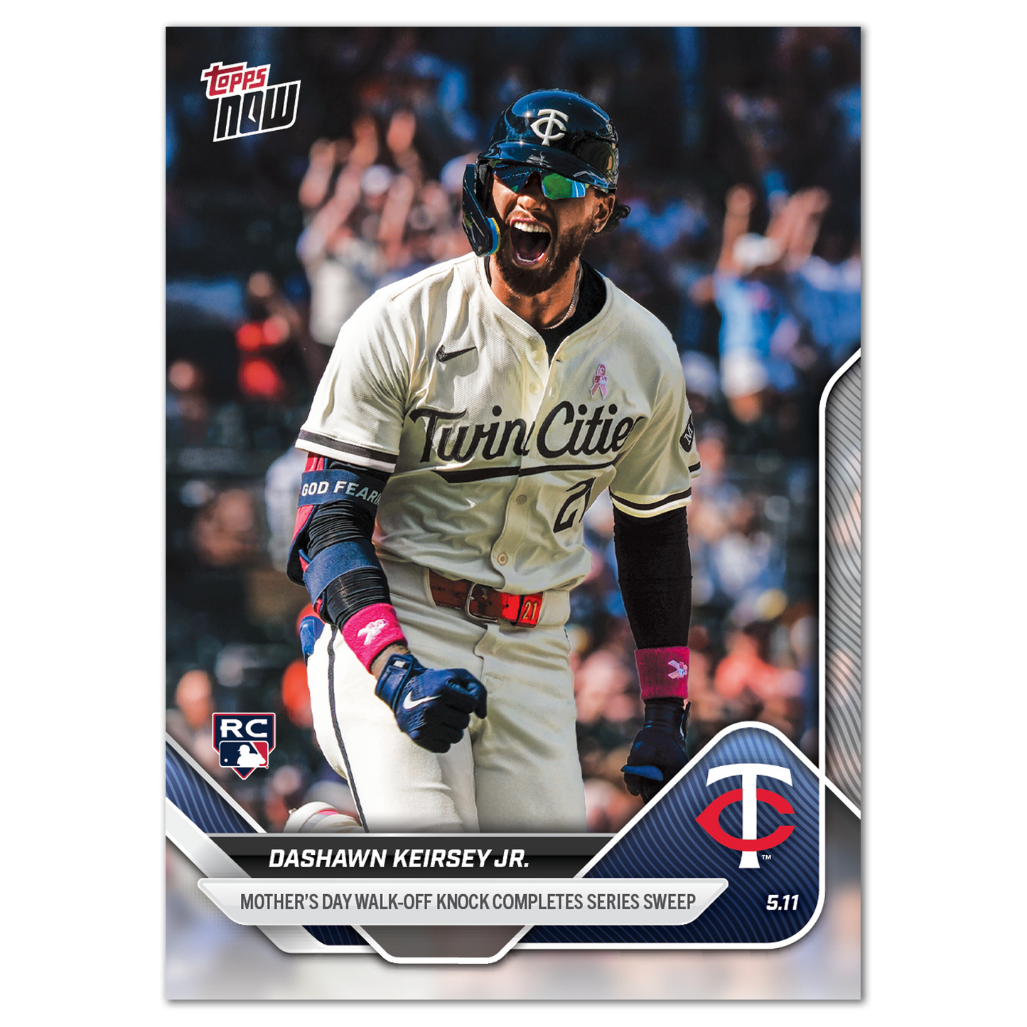 DaShawn Keirsey Jr. - 2025 MLB Topps NOW® - Card 166 - PR: 580