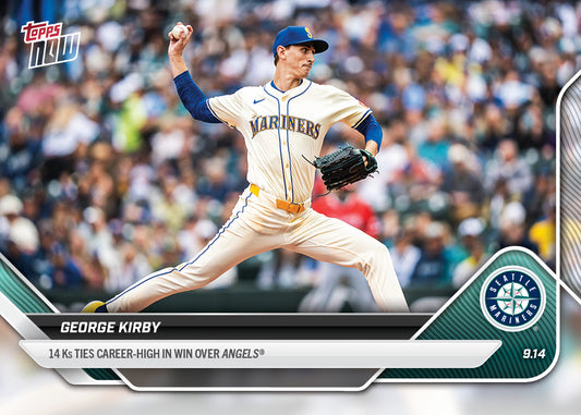 George Kirby - 2025 MLB Topps NOW® - Card 714 - PR: 661