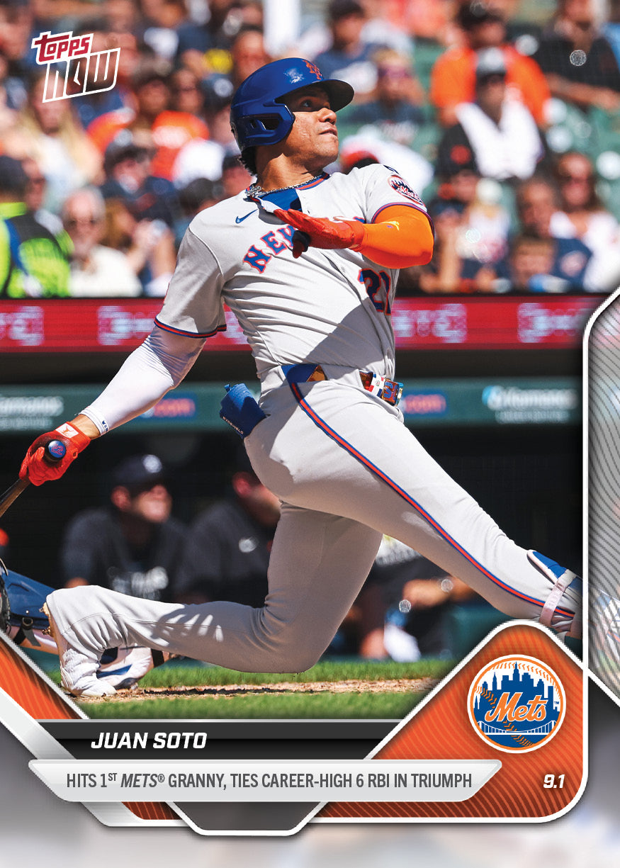 Juan Soto - 2025 MLB Topps NOW® - Card 642 - PR: 1136