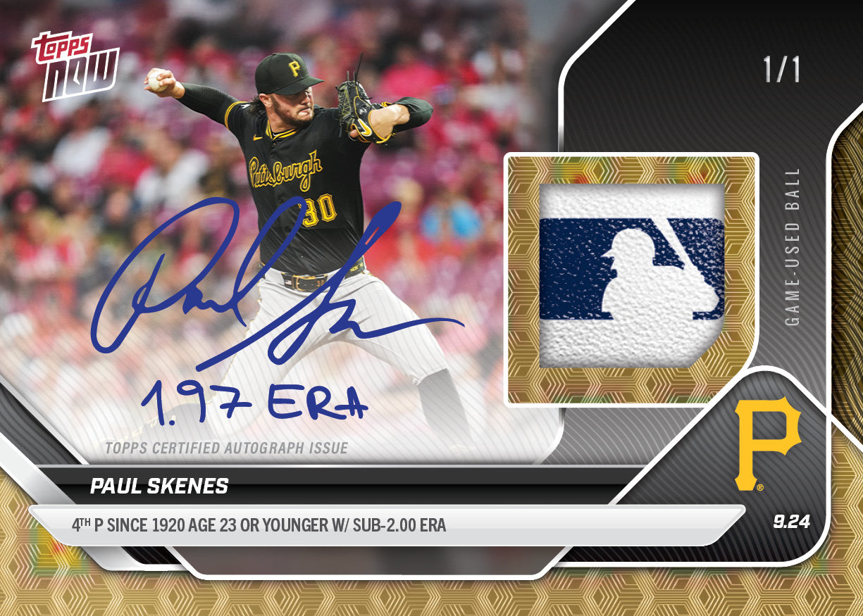 Paul Skenes - 2025 MLB Topps NOW® - Card 763 - PR: 13596