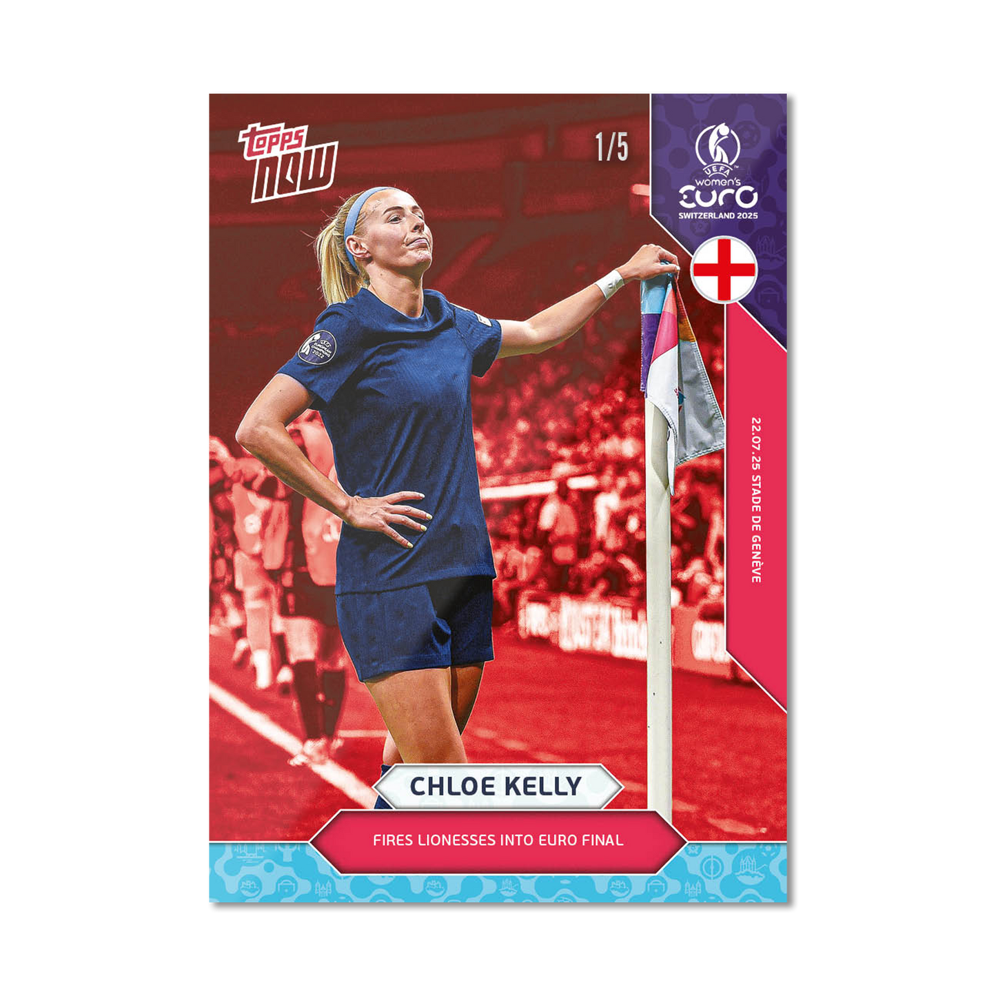 Chloe Kelly - UEFA Women’s EURO 2025™ Topps NOW® - Card 25 - PR: 685