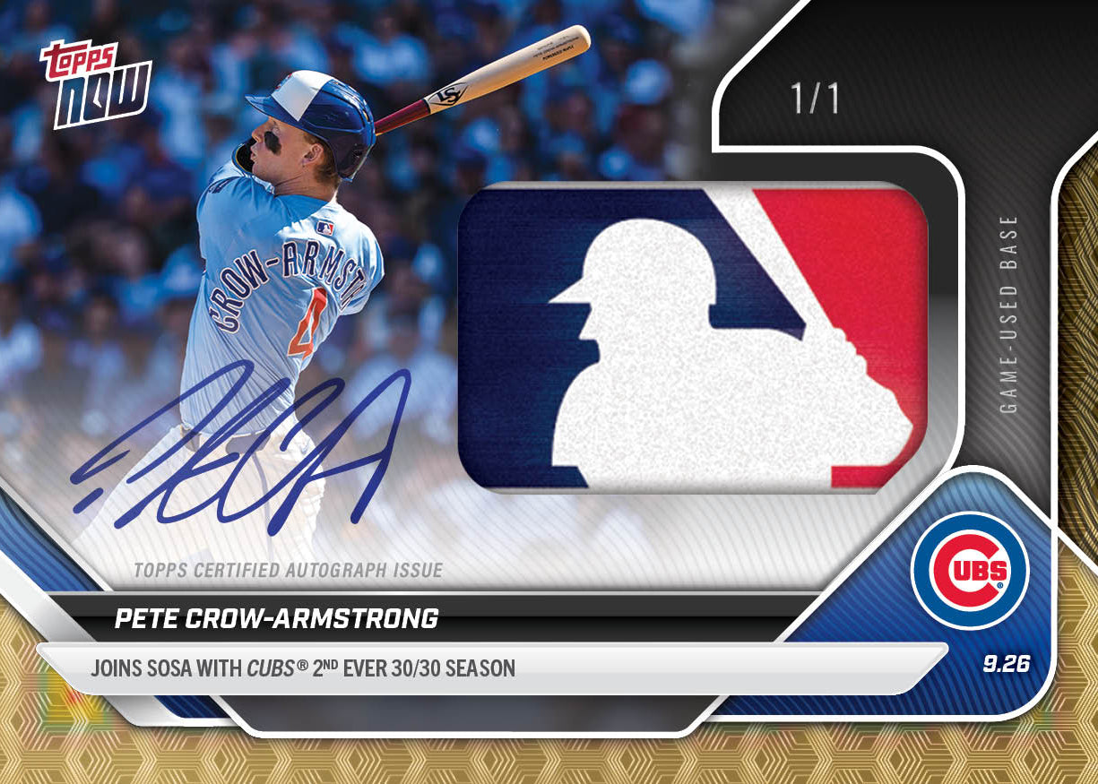 Pete Crow-Armstrong - 2025 MLB Topps NOW® - Card 775 - PR: 4819