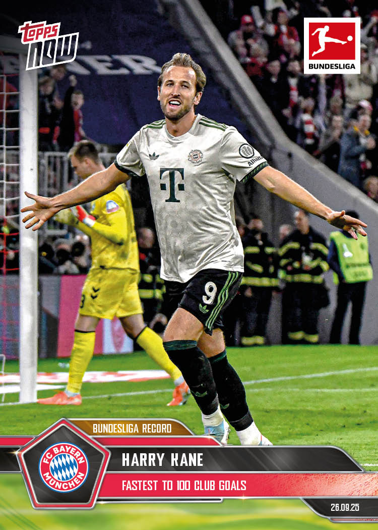 Harry Kane - 2025-26 Bundesliga Topps NOW® - Card 32 - PR: 718