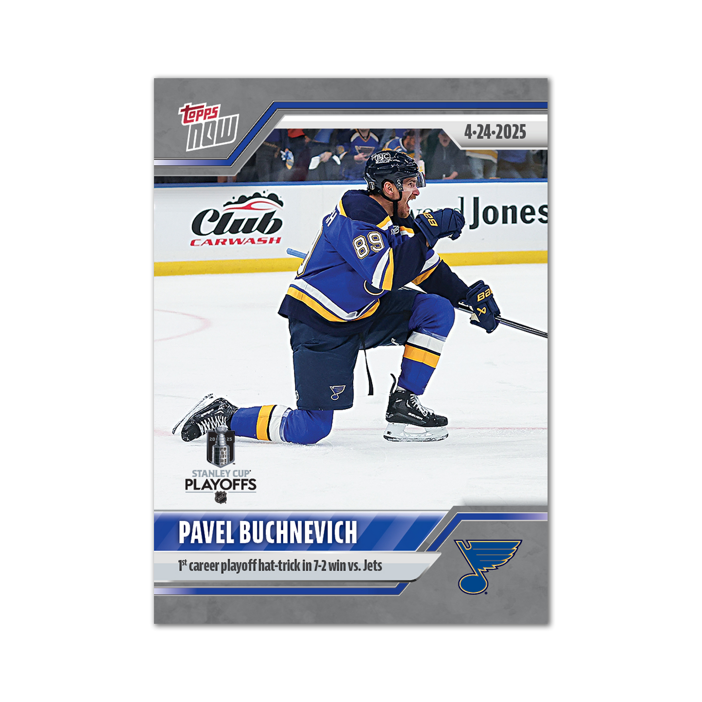 Pavel Buchnevich - 2024-25 NHL Topps NOW® - Sticker # 168 Pack - PR: 140