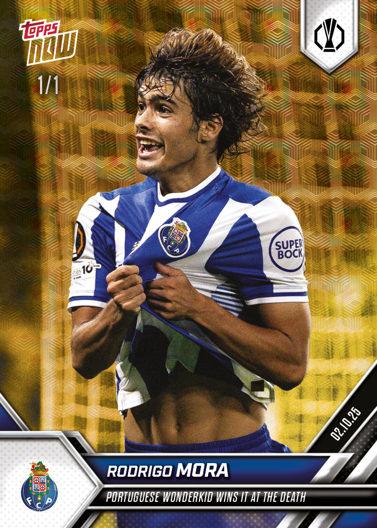 Rodrigo Mora - 2025-26 UEL Topps NOW® - Card 4 - PR: 709