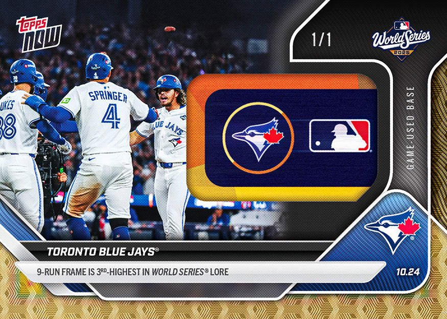 Toronto Blue Jays - 2025 MLB Topps NOW® - Card 898 - PR: 1840