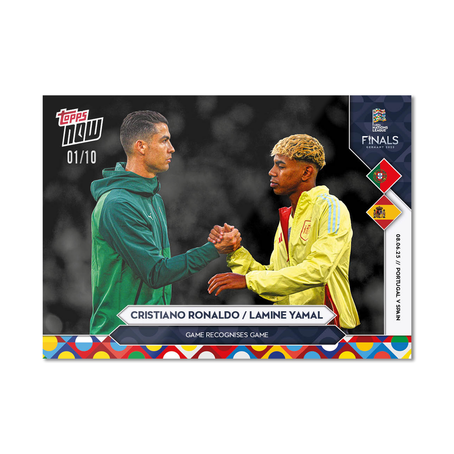 Cristiano Ronaldo & Lamine Yamal - 2025 UEFA Nations League Topps NOW® - Card 8 - PR: 14177