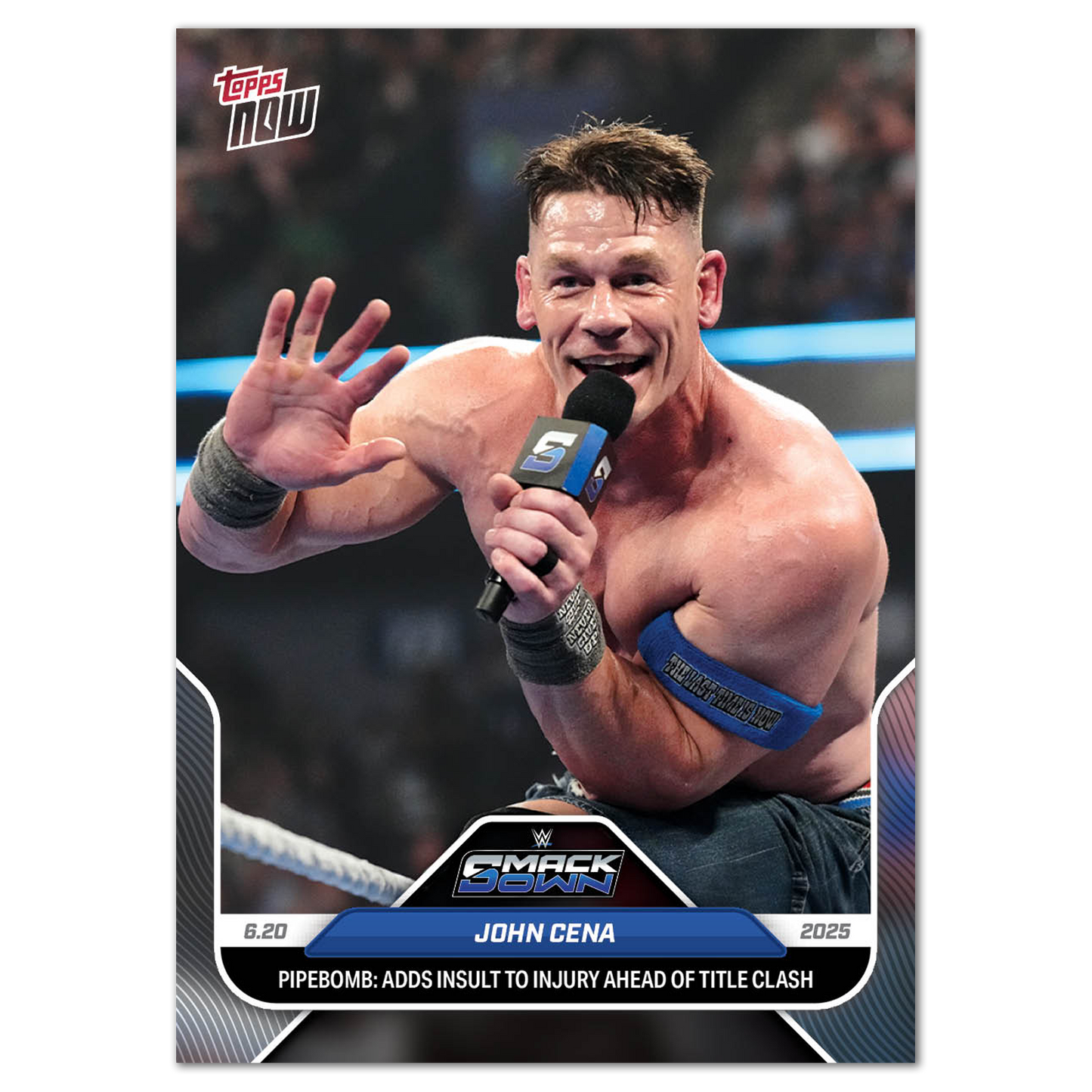 John Cena - 2025 WWE Topps NOW® - Card 70 - PR: 1886