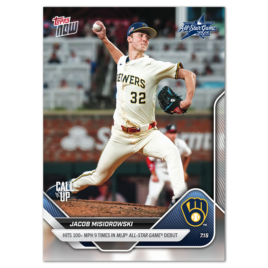 Jacob Misiorowski - 2025 MLB Topps NOW® - Card 432 - PR: 3380