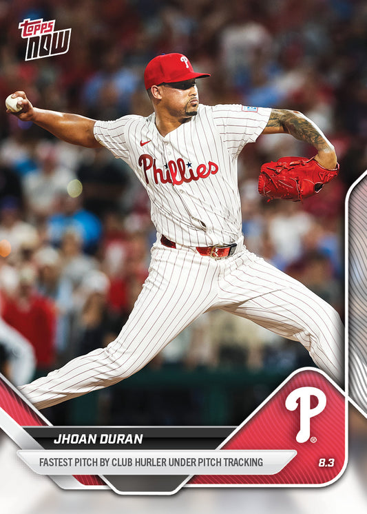 Jhoan Duran - 2025 MLB Topps NOW® - Card 514 - PR: 1268