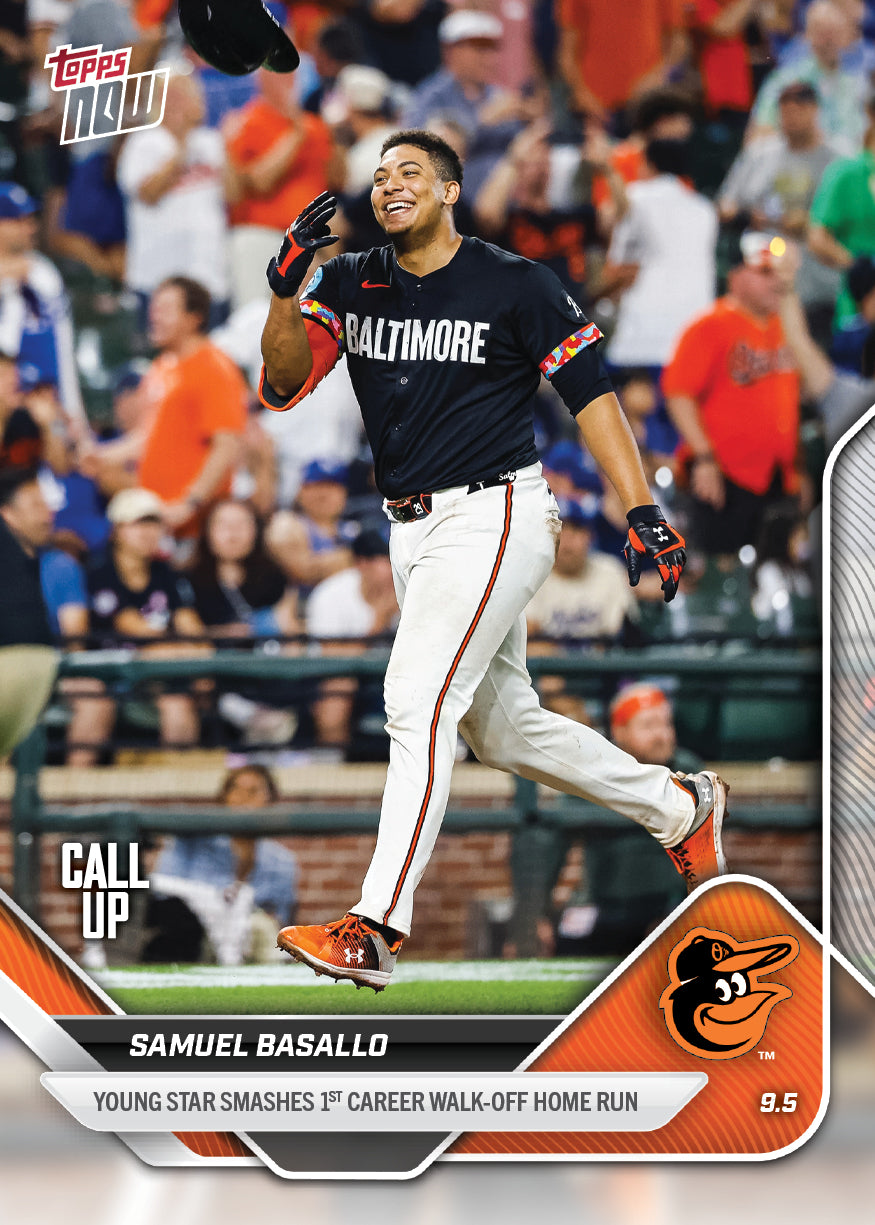 Samuel Basallo - 2025 MLB Topps NOW® - Card 660 - PR: 2205