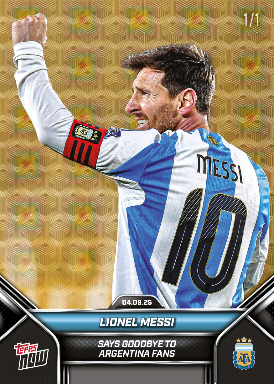 Lionel Messi - 2024-25 Argentina Topps NOW® - Card 2 - PR: 34982