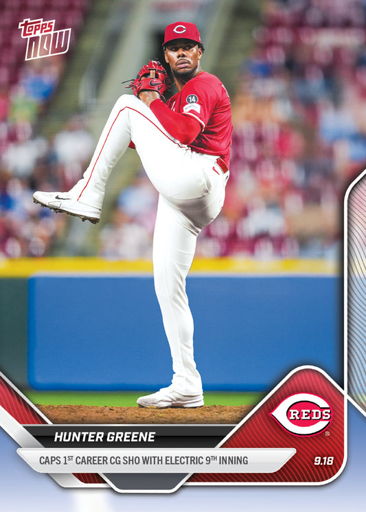 Hunter Greene - 2025 MLB Topps NOW® - Card 728 - PR: 958