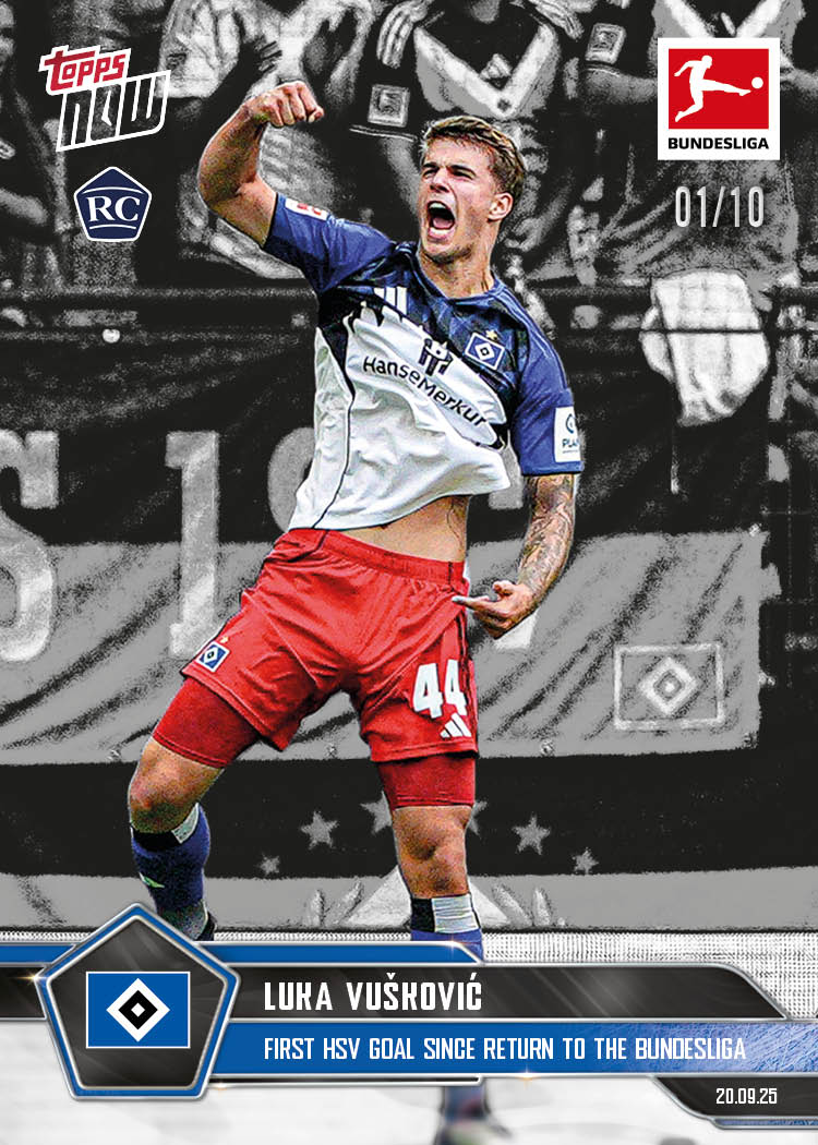 Luka Vušković - 2025-26 Bundesliga Topps NOW® - Card 24 - PR: 1885