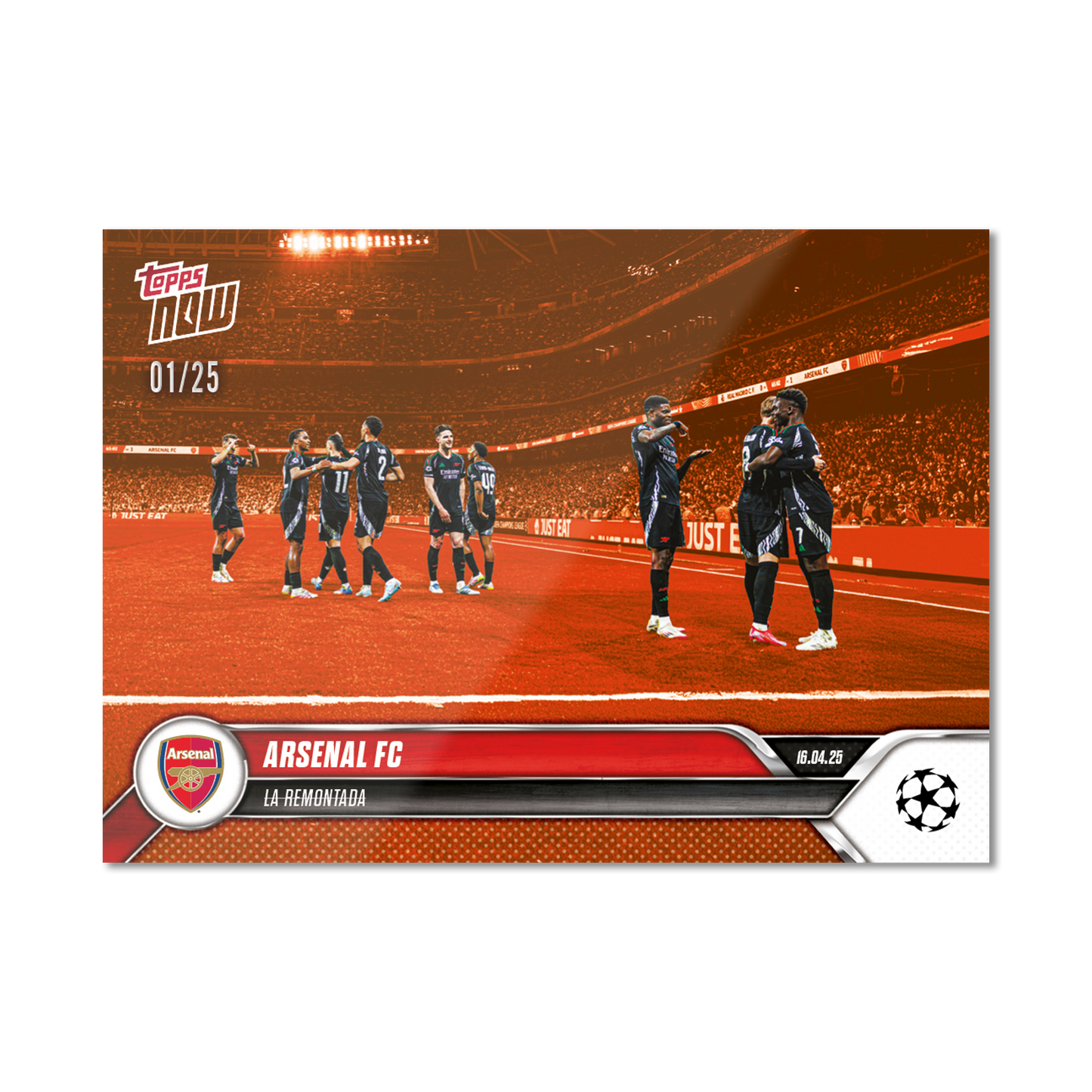 Arsenal FC - 2024-25 UCL Topps NOW® - Card 143 - PR: 641