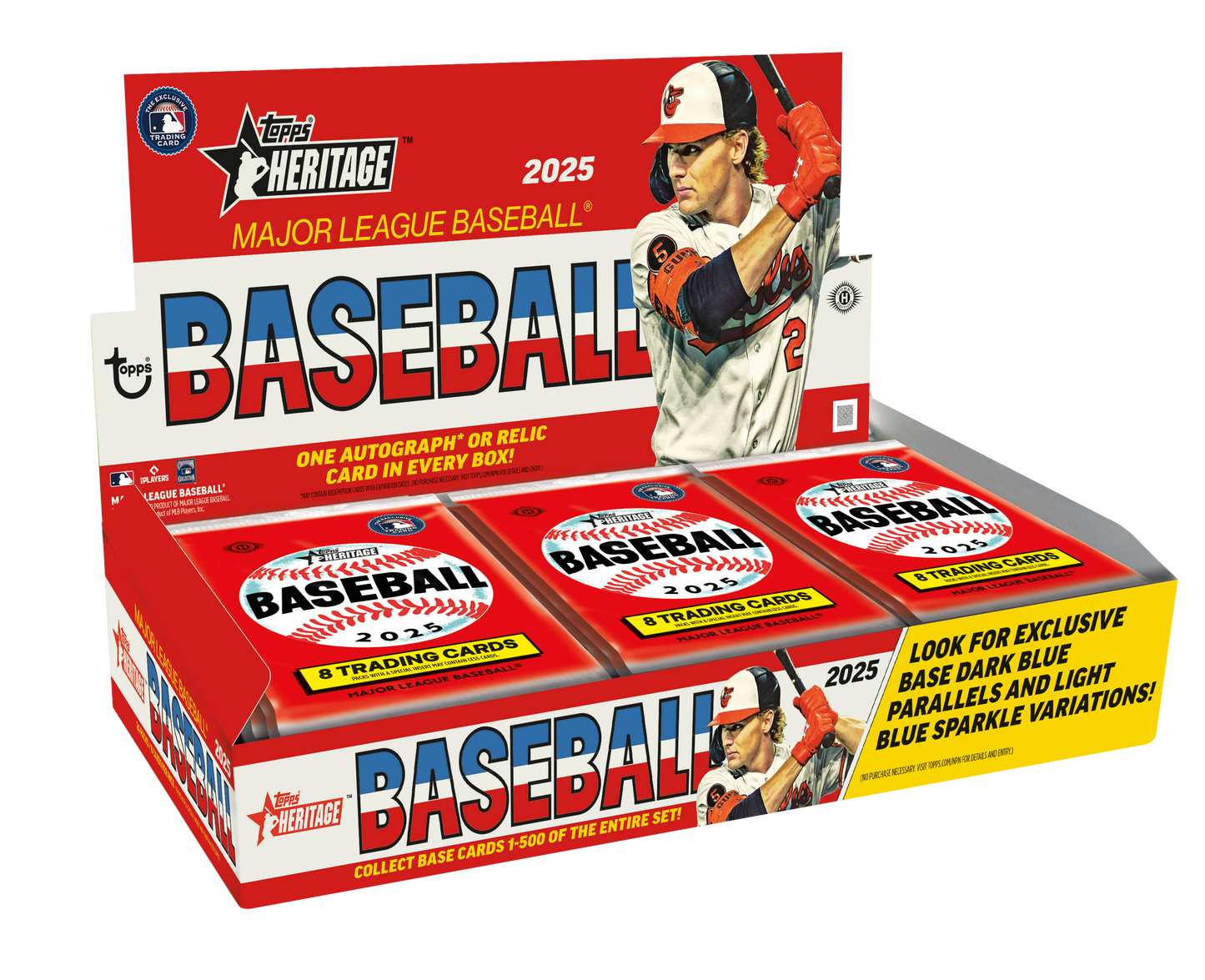 2025 Topps Heritage Hobby Box + Heritage Mineral Wash Shirt Bundle