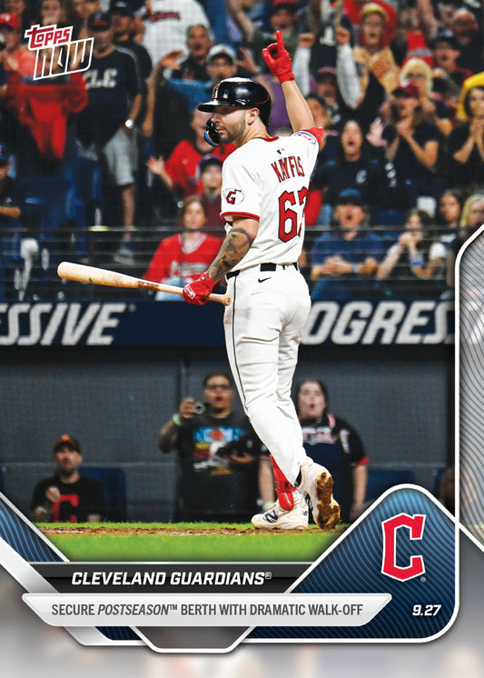 Cleveland Guardians - 2025 MLB Topps NOW® - Card 784 - PR: 821