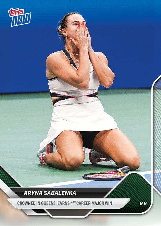 Aryna Sabalenka - 2025 Tennis Topps NOW® - Card TN-AS - LOOK FOR AUTOS - PR: 4224