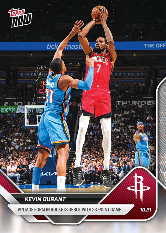 Kevin Durant - 2025-26 NBA Topps NOW® - Card 3 - PR: 1673