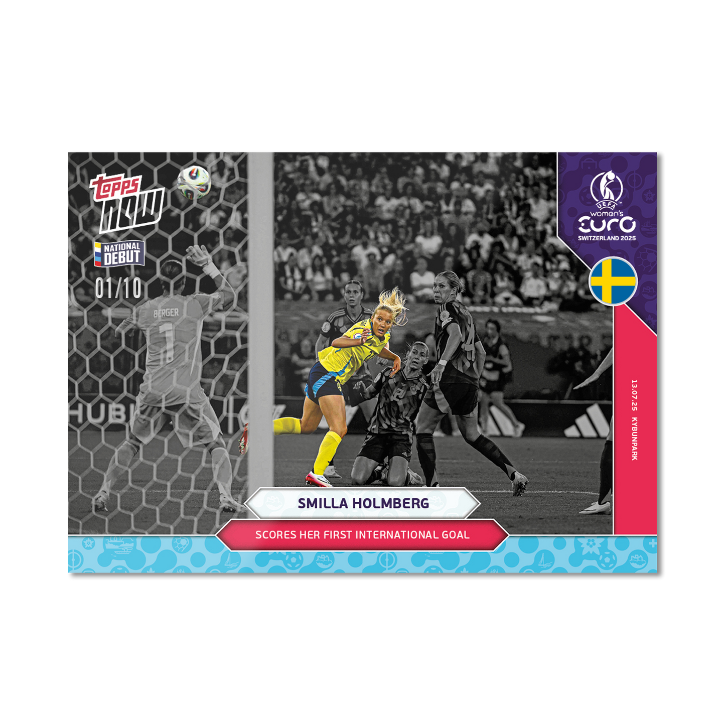 Smilla Hilma Holmberg - UEFA Women’s EURO 2025™ Topps NOW®  - Card 17 - PR: 138