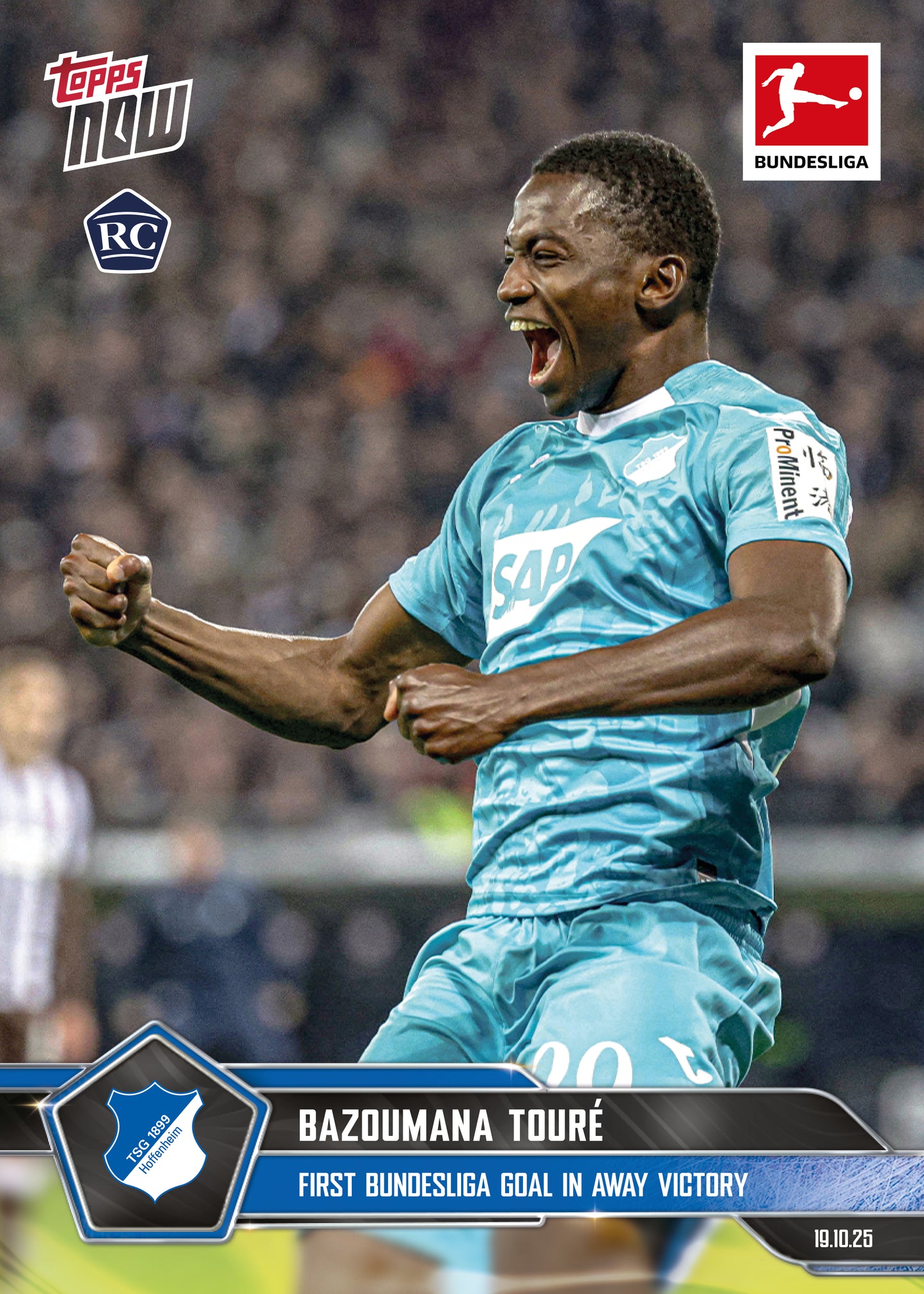 Bazoumana Touré - 2025-26 Bundesliga Topps NOW® - Card 46 - PR: 337