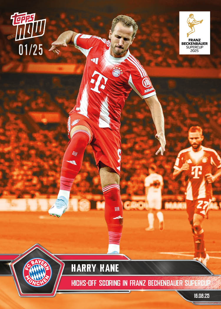Harry Kane - 2025-26 Bundesliga Topps NOW® Card 2 - PR: 538