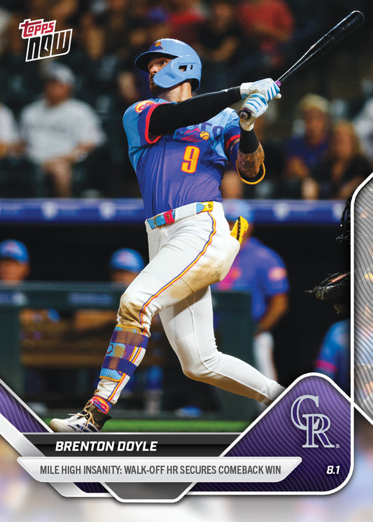 Brenton Doyle - 2025 MLB Topps NOW® - Card 497 - PR: 389