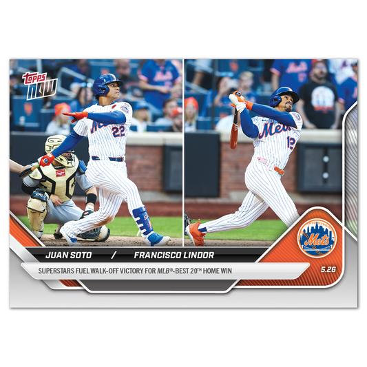 Juan Soto/Francisco Lindor - 2025 MLB Topps NOW® - Card 220 - PR: 2801
