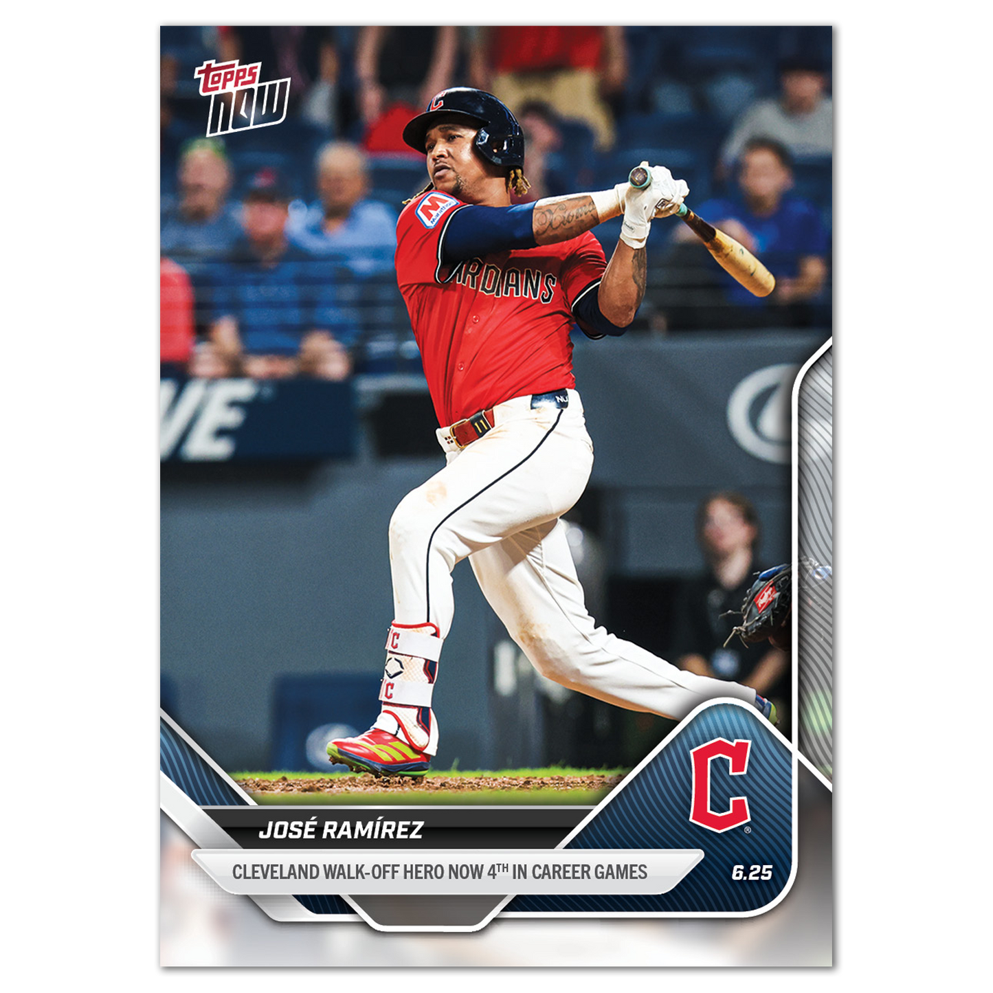 José Ramírez - 2025 MLB Topps NOW® - Card 350 - PR: 501