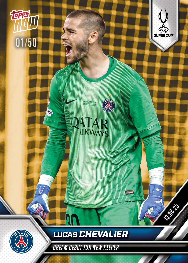 Lucas Chevalier - 2025-26 UCL Topps NOW® Card 5 - PR: 261