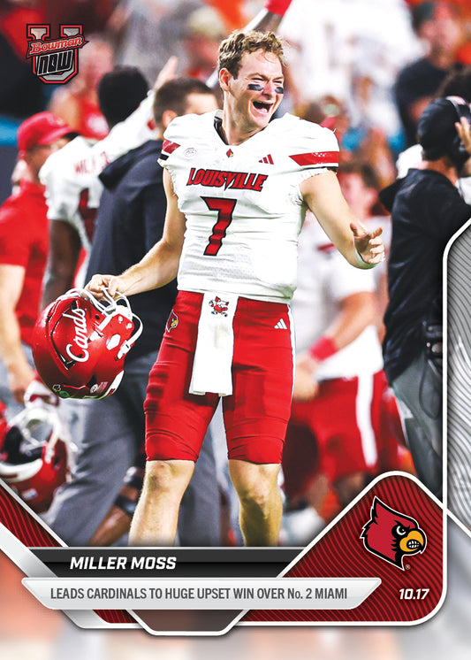 Miller Moss - 2025-26 Bowman U NOW® Football - Card 30 - PR: 192