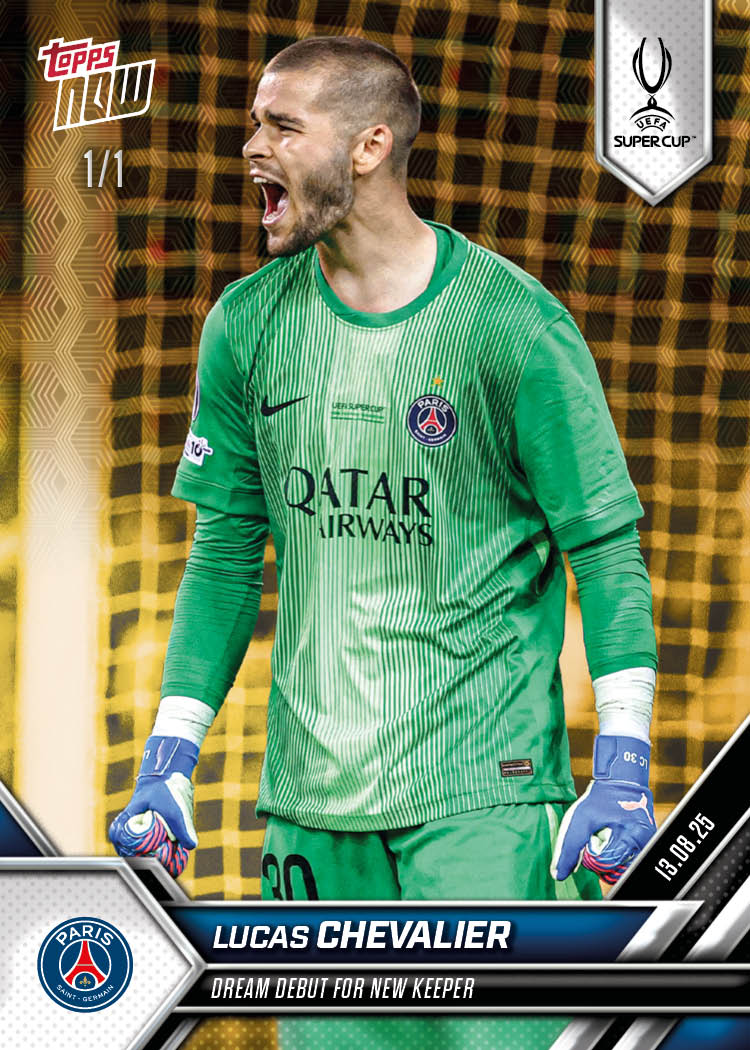 Lucas Chevalier - 2025-26 UCL Topps NOW® Card 5 - PR: 261
