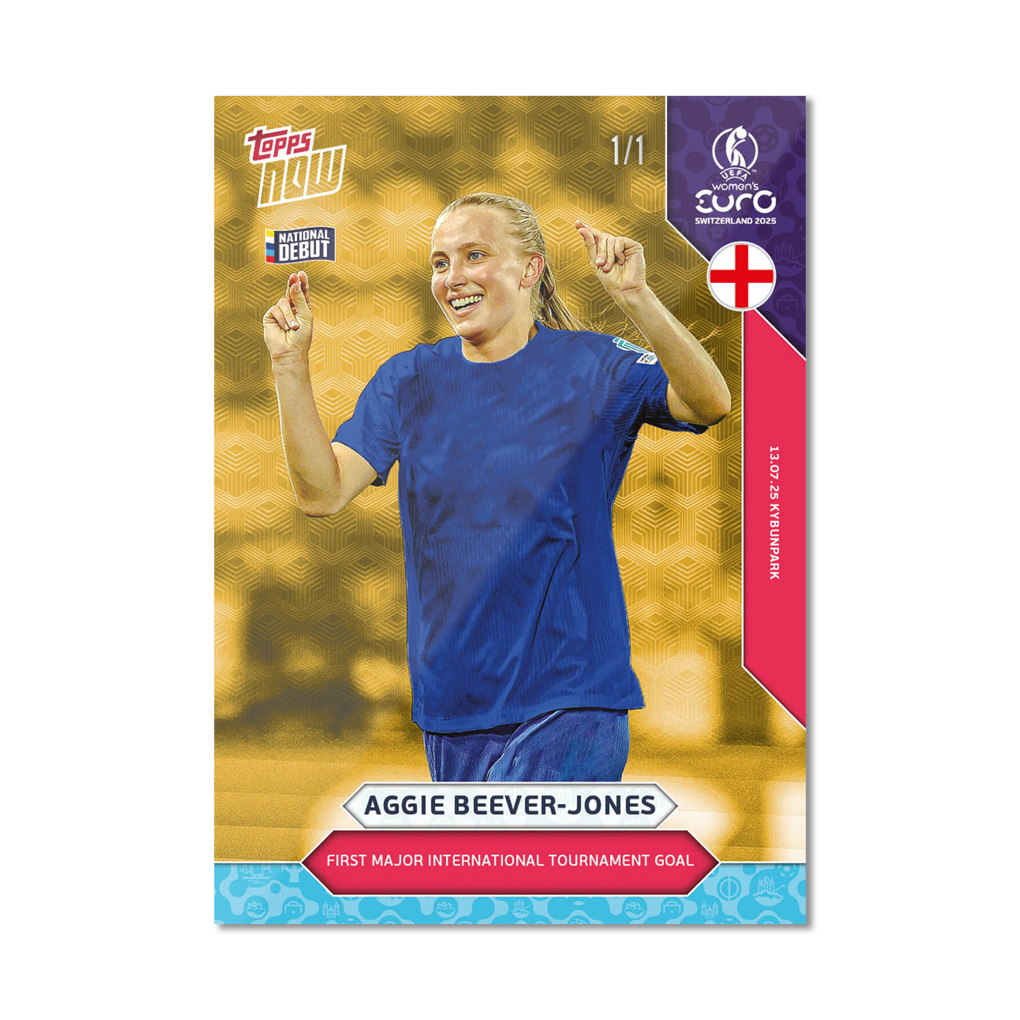 Aggie Beever-Jones - UEFA Women’s EURO 2025™ Topps NOW®  - Card 19 - PR: 208