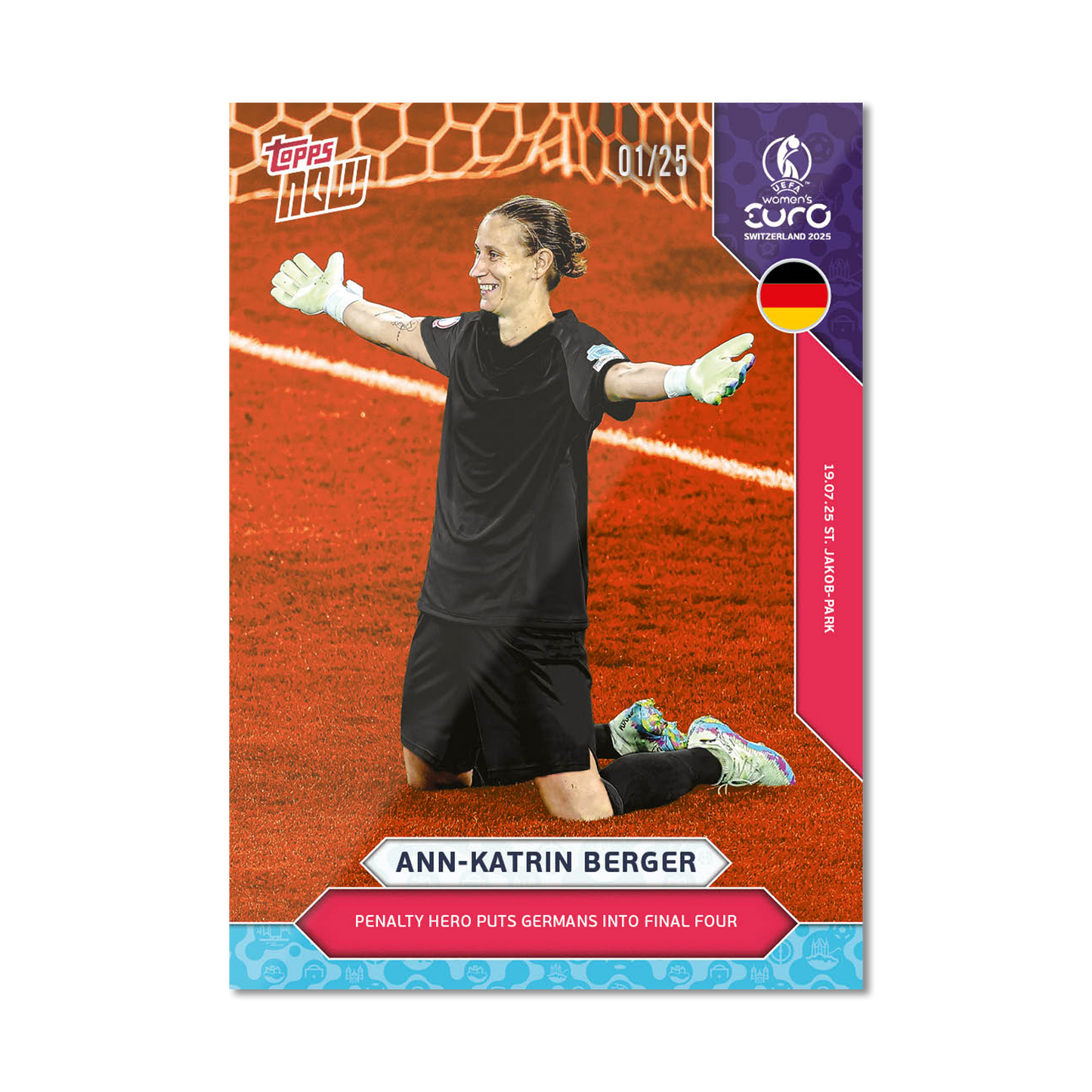 Ann-Katrin Berger - UEFA Women’s EURO 2025™ Topps NOW®  - Card 24 - PR: 234