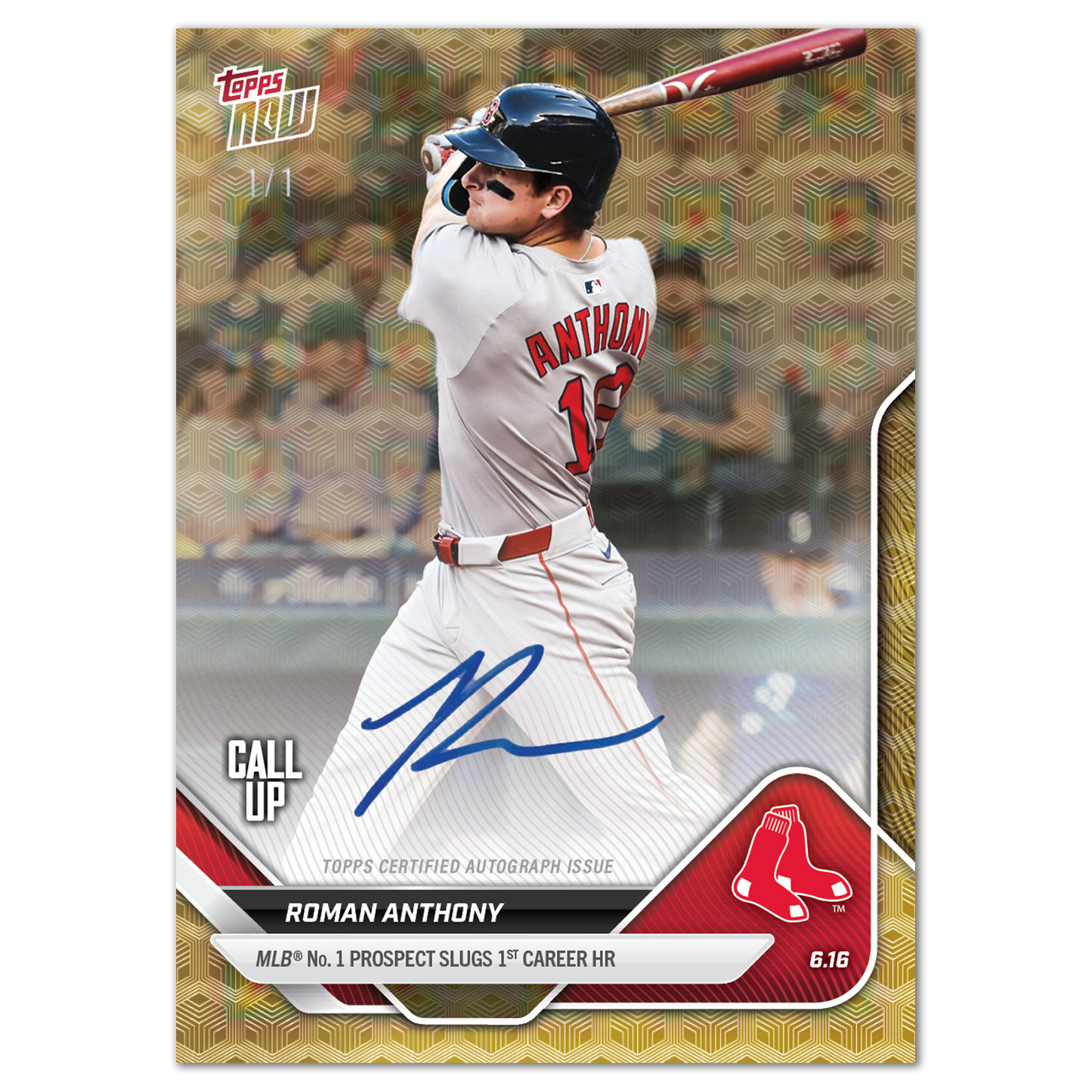 Roman Anthony - 2025 MLB Topps NOW® - Card 305 - LOOK FOR AUTOS - PR: 9147